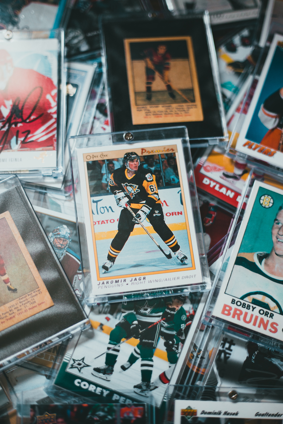 Card with Hockey Players
